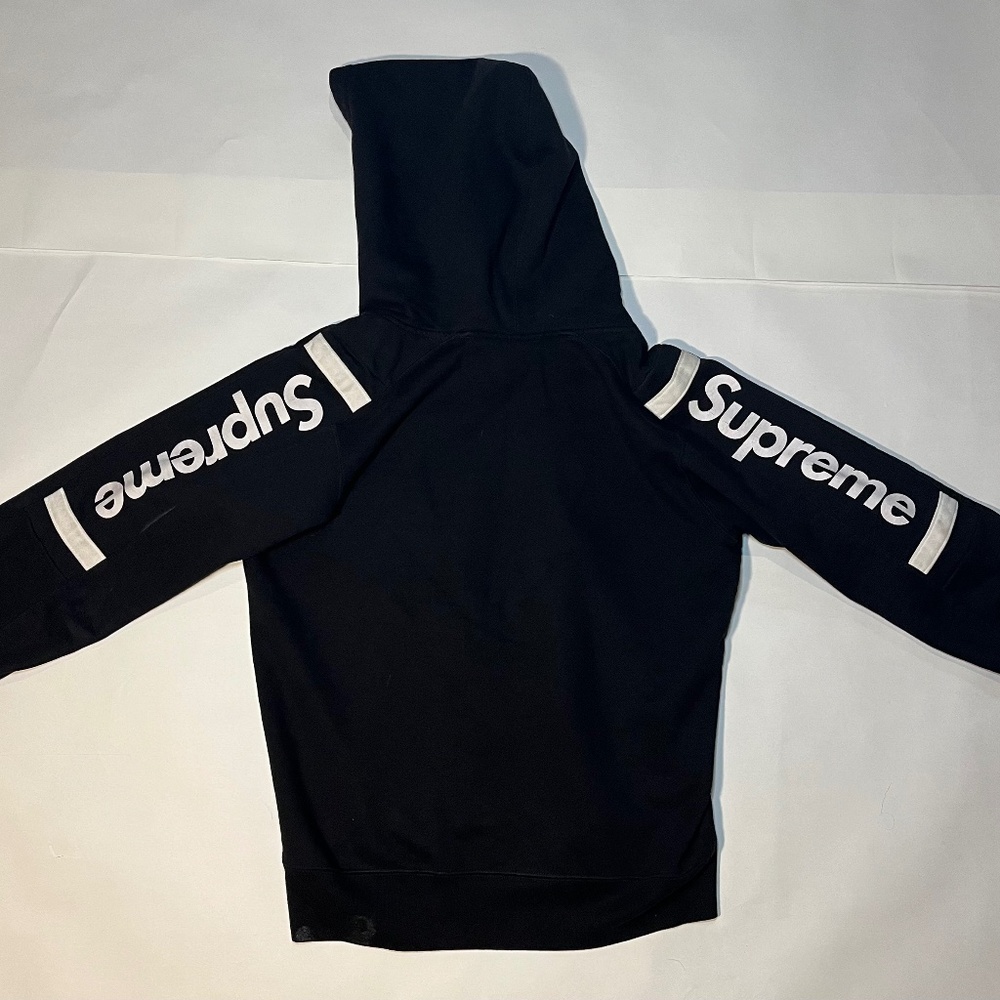 Supreme Zip Up Black Hoodie Mens M